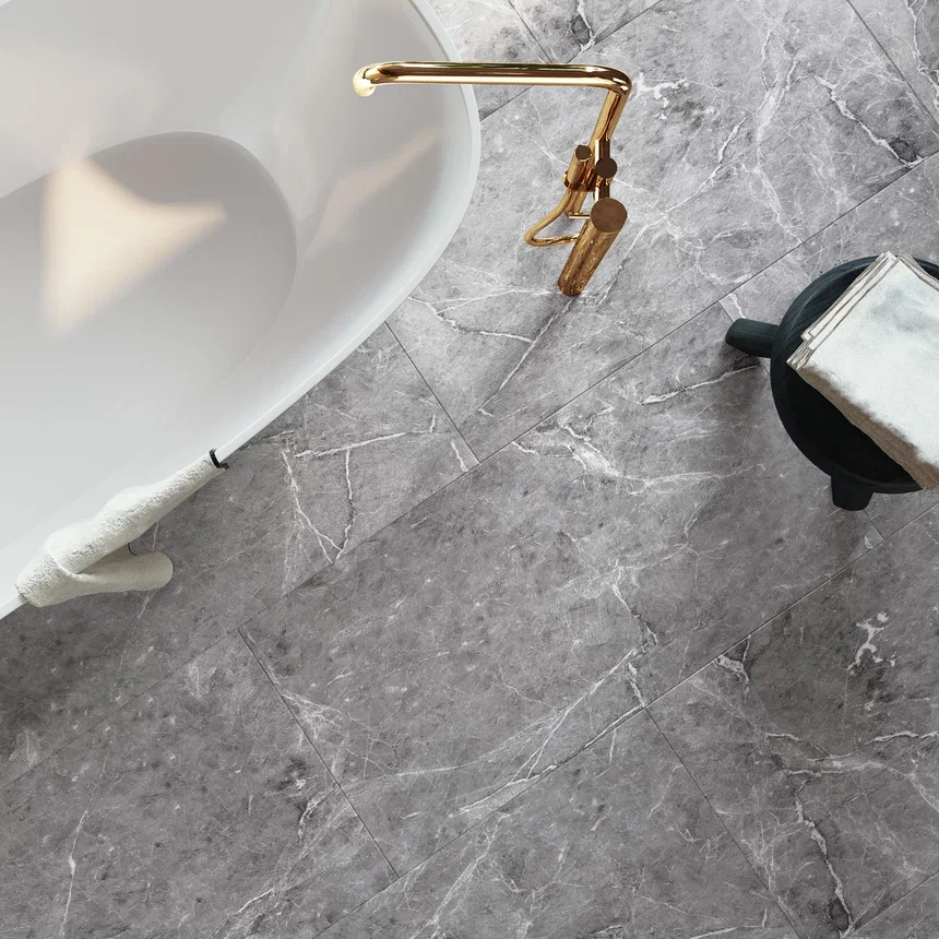 Кварцвиниловая плитка "Invictus" Hudson Stone Silver (914*457*2,5мм) — купить в Чите