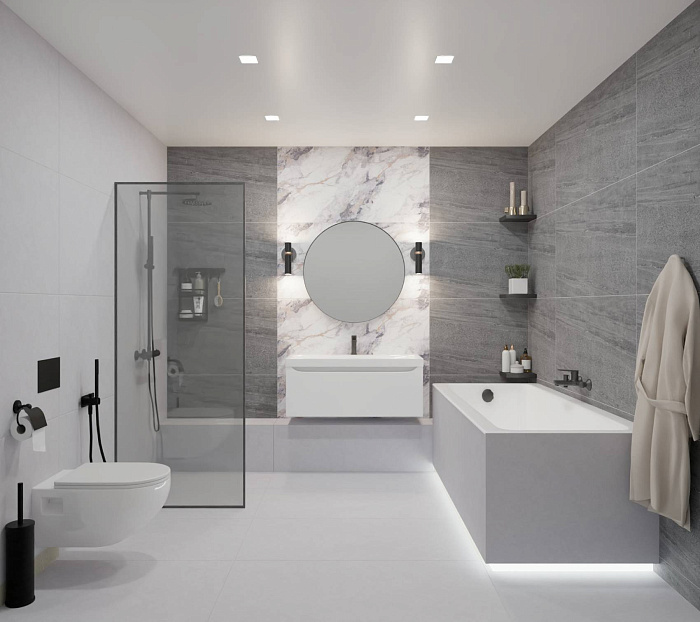 Керамогранит "Wan Sheng" Butterfly 600x1200 (1200*600 мм) Серый — купить в Чите