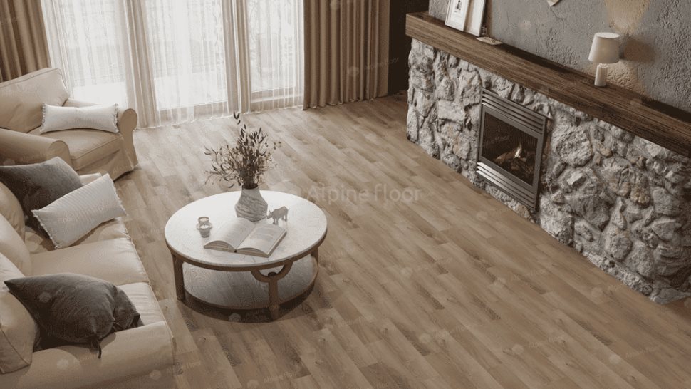 Виниловый ламинат "Alpine Floor" Parquet Light Дуб Синистра (600*125*4 мм) — купить в Чите