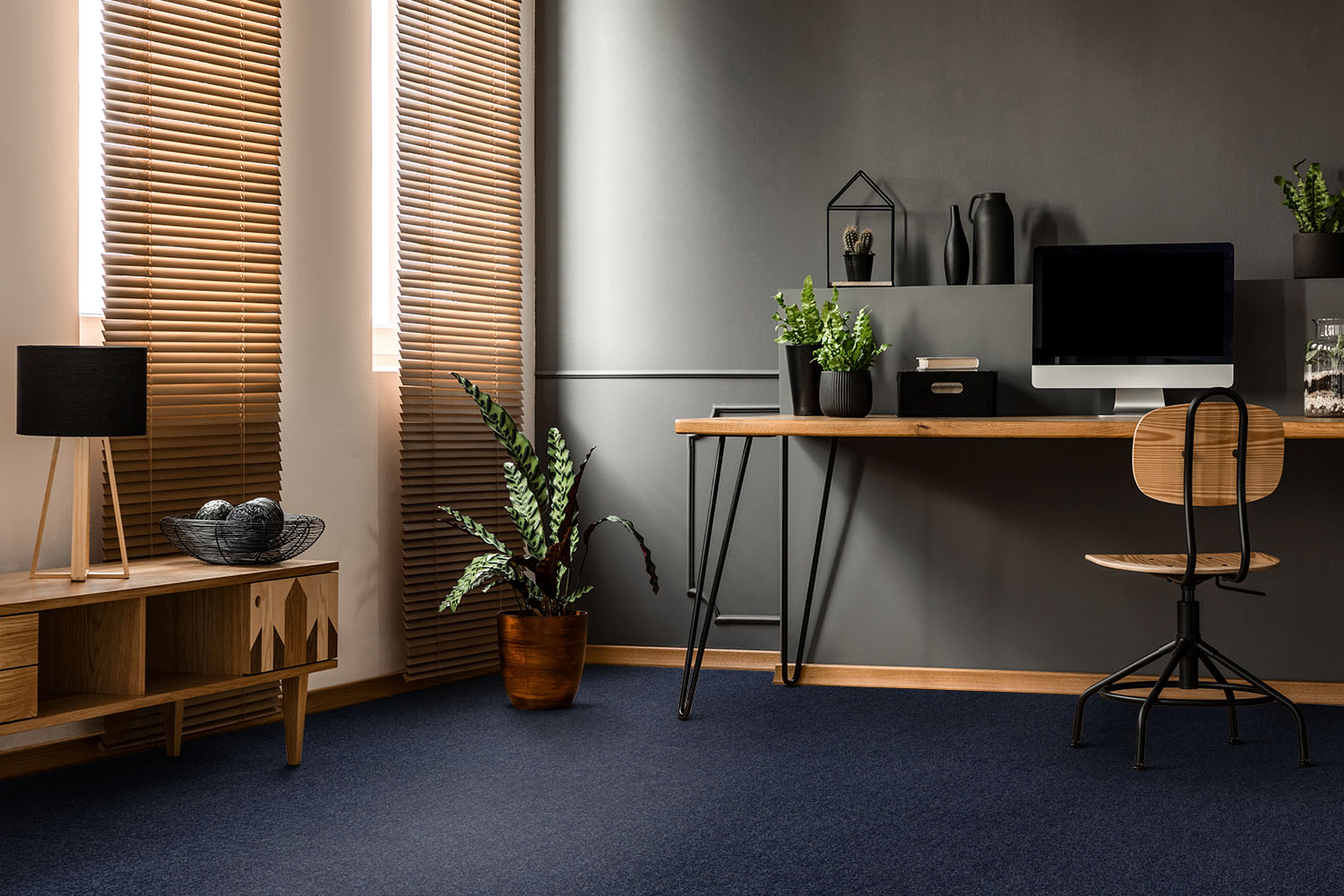 Ковровое покрытие "Bonkeel" Color Rib Blue Bottle 78 (ширина 1м/3м/4м) — купить в Чите