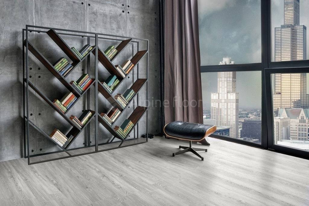 Замковая ПВХ плитка Секвойя Снежная  (1219*184*3,2мм) — купить в Чите