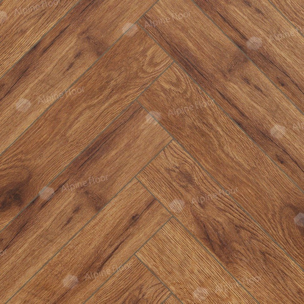 Ламинат "Alpine Floor" Herringbone 12 Дуб Умбрия (600*100*12 мм) — купить в Чите