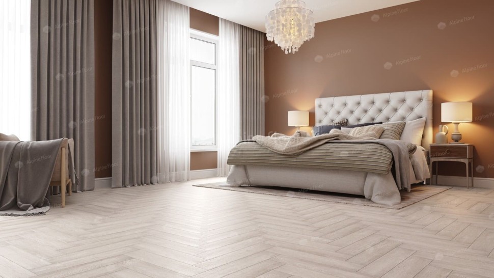 Виниловая плитка "Alpine Floor" Parquet LVT Голубой Лес (590*118*2,5 мм) — купить в Чите